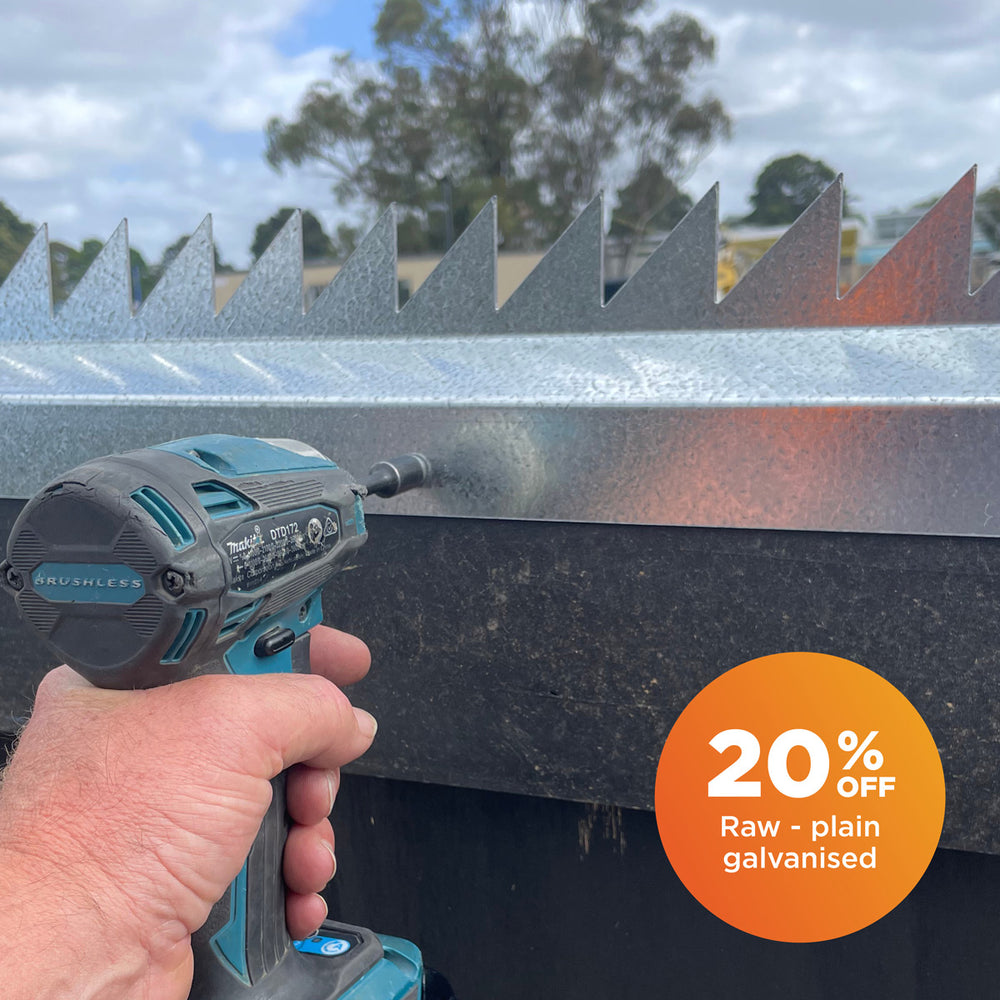 Greatwhite (Standard mount) - 2.4m - 20% OFF our "Raw galvanised steel" for 30 days (($76))